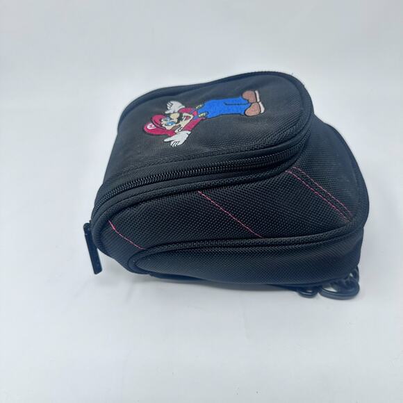 Nintendo 3DS DS Lite Super Mario Bros Mini Backpack Carry Case Black - Picture 4 of 13